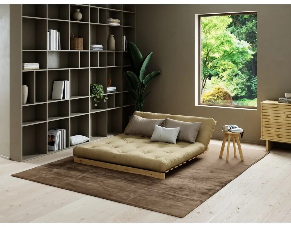 Béžová rozkladacia pohovka 160 cm Roots - Karup Design