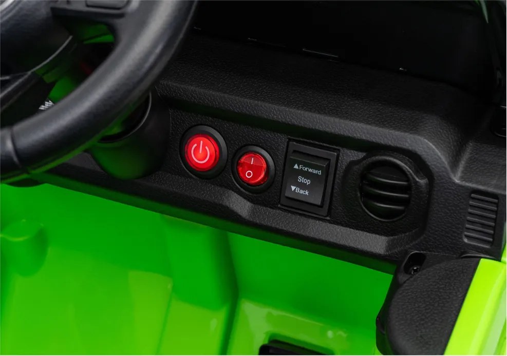 LEAN CARS Akumulátorové vozidlo Jeep Rubicon DK-JWR558 24 V, zelené