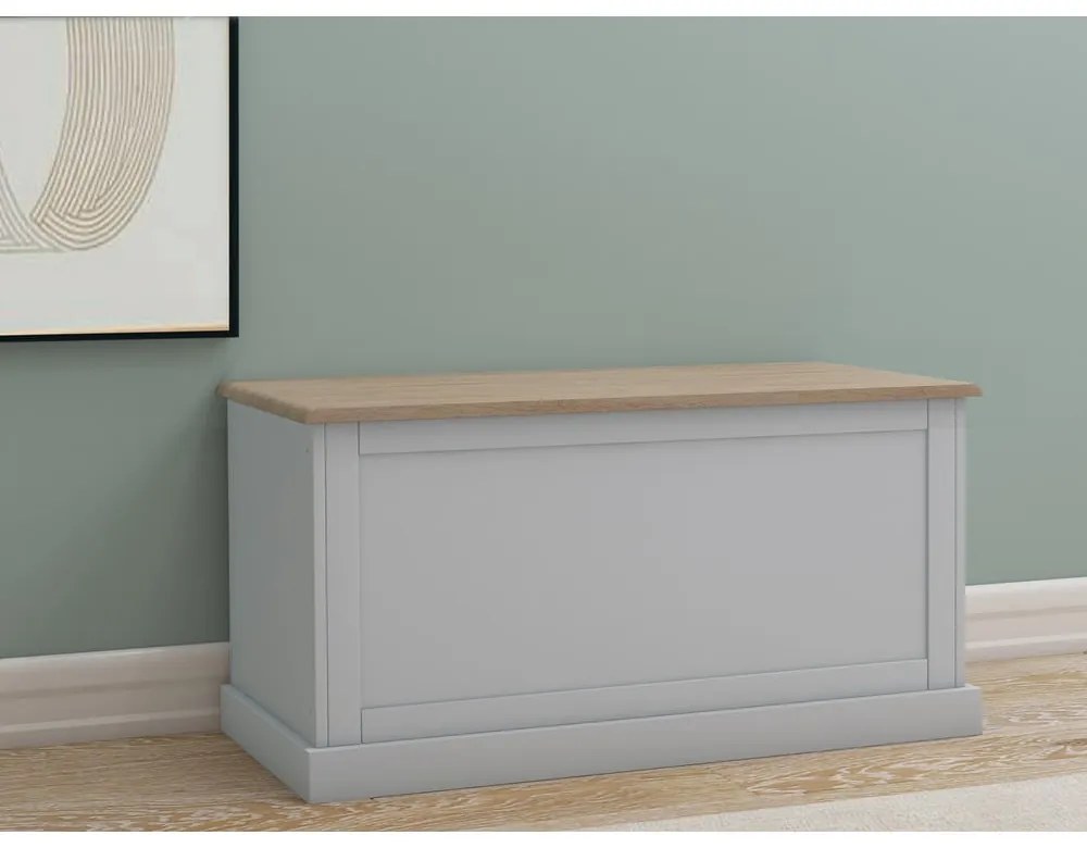 Sivá truhla 90x45 cm Binz – Støraa