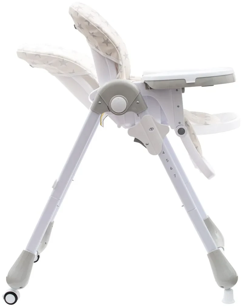 Jedálenská stolička NEW BABY Gray Star - ekokoža