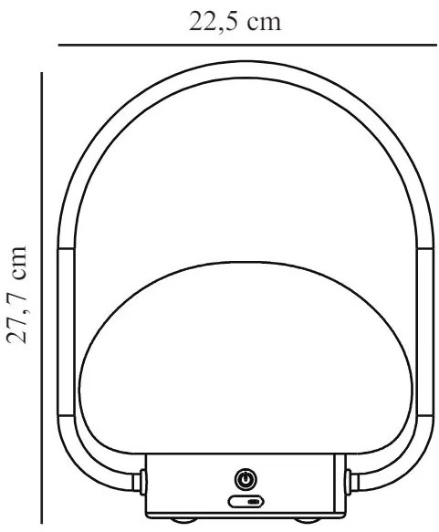 Nordlux Čierna prenosná LED lampa Sponge To Go 4,8W 2018145003