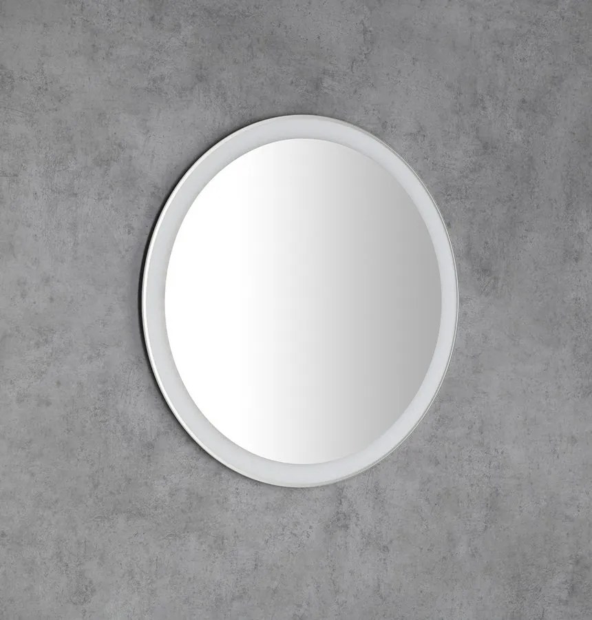 Aqualine Sapho, NOA guľaté zrkadlo s LED osvetlením, priemer 60cm, OM260