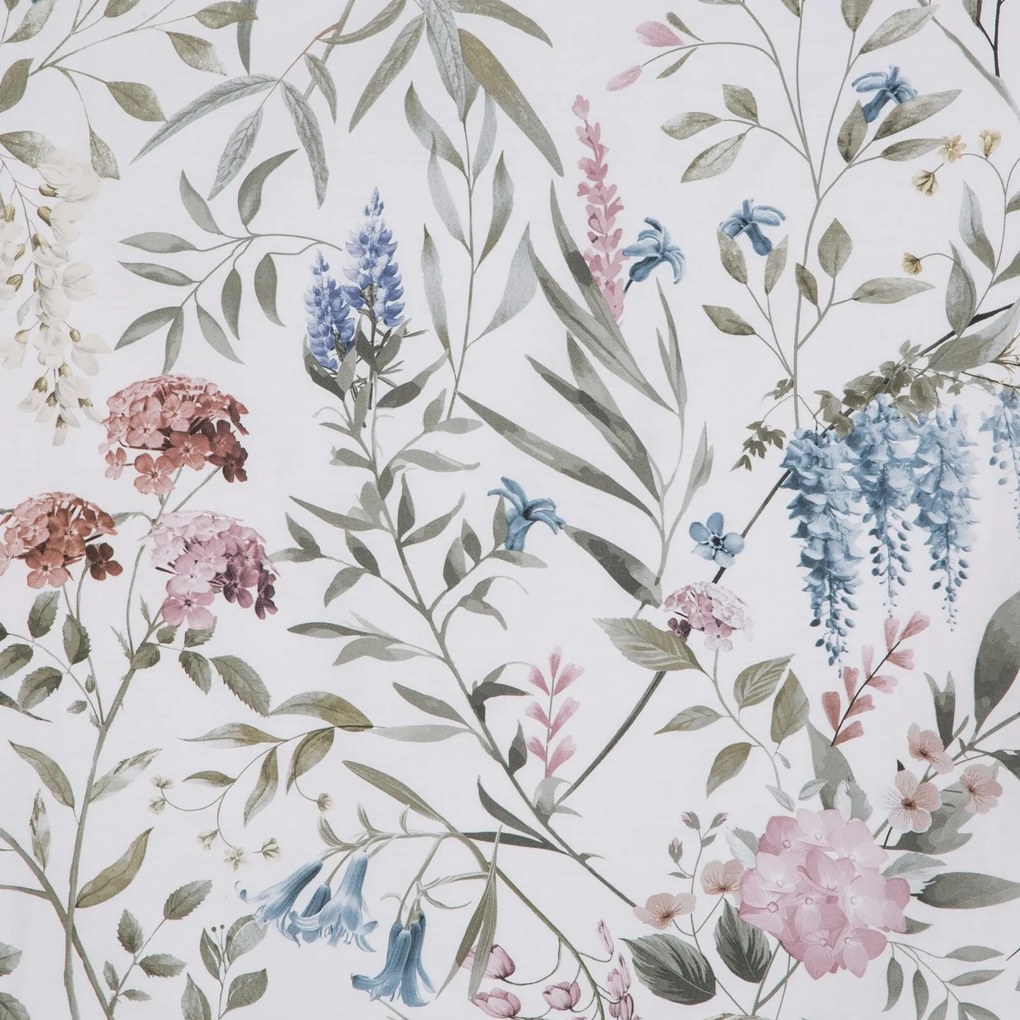 SATÉNOVÉ OBLIEČKY SPRING51 140X200 CM, 1 KS 70X80 CM KVETY