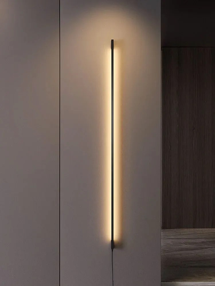 Toolight Toolight, LED nástenné svietidlo 150cm, 20W, 3000K, LHJ066-W, čierna matná, OSW-60034