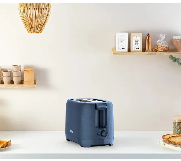 Tefal - Hriankovač s dvomi otvormi MORNING 850W/230V modrá