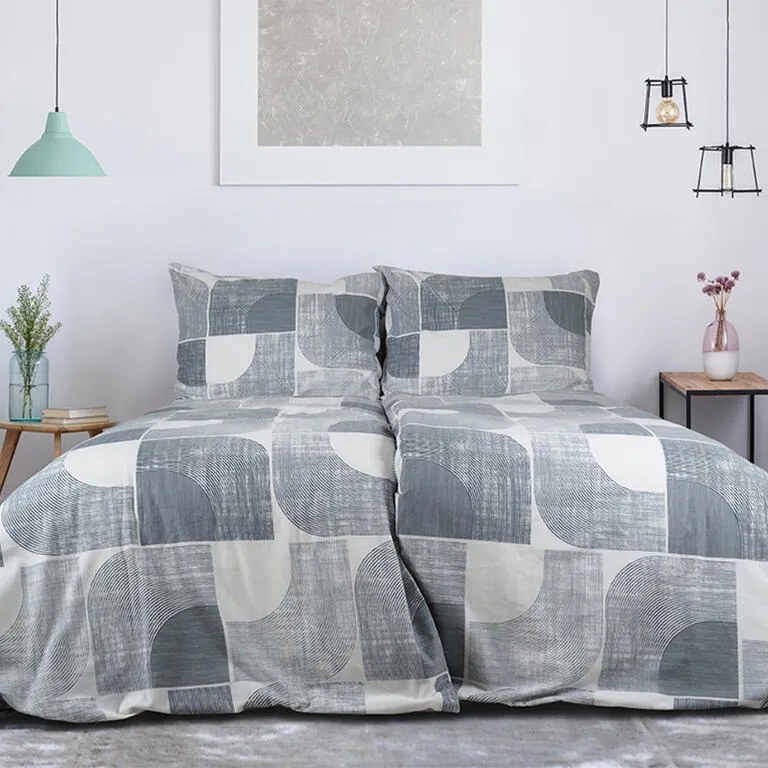 Flanelové posteľné obliečky NORDIC GREY