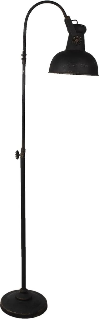 Čierna stojaca lampa Lumos s patinou - 59 * 27 * 189 cm