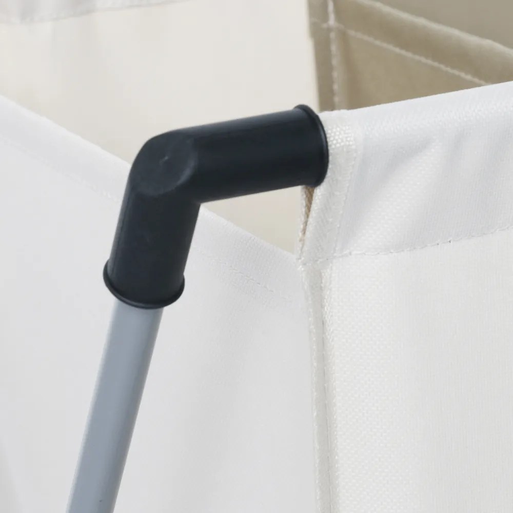 Kondela Látkový kôš na bielizeň, béžová/hnedá, LAUNDRY NEW TYP 2