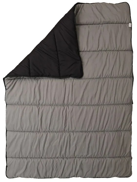 Celoročná prešívaná prikrývka 140x200 cm z dutého vlákna, čierna