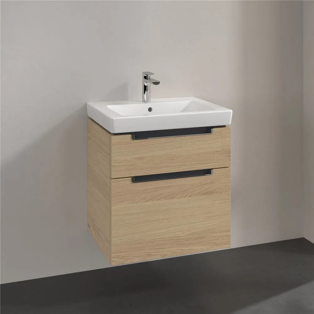 VILLEROY &amp; BOCH Subway 2.0 závesná skrinka pod umývadlo, 2 zásuvky, 587 x 454 x 590 mm, Nordic Oak, A90910VJ