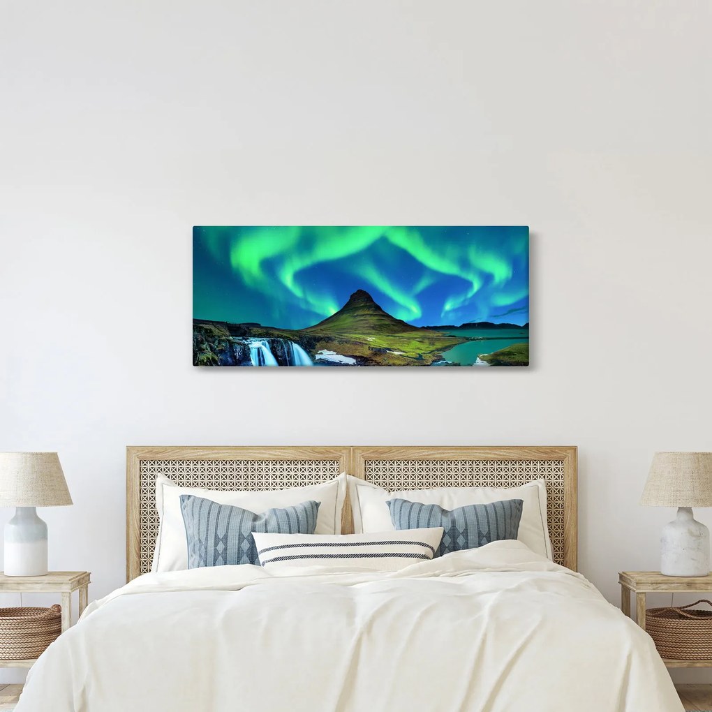 Obraz - Kirkjufell, Island (120x50 cm)