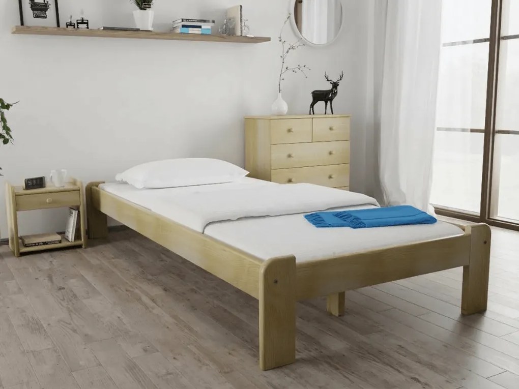 Posteľ Ada 80 x 200 cm, borovica Rošt: S lamelovým roštom, Matrac: Matrac SOMMERA 18 cm