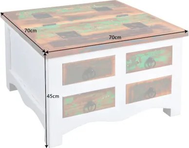 Konferenčný stôl 42149 Jakarta 70x70cm Drevo Mango - Komfort-nábytok