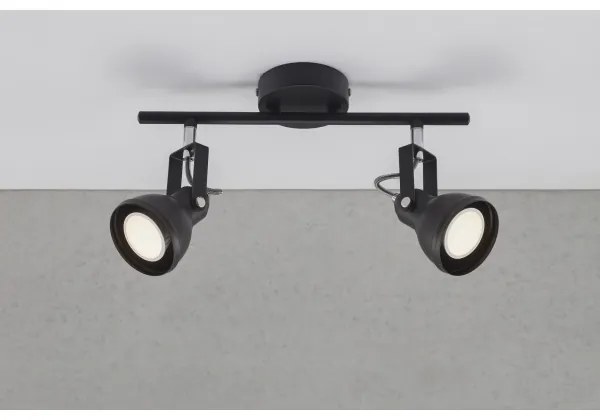 Nordlux - Bodové svietidlo ASLAK 2xGU10/35W/230V čierna