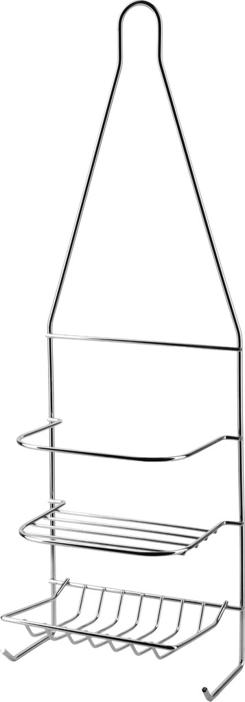 Kúpeľňová polička CARL SILVER 15x46 cm strieborná