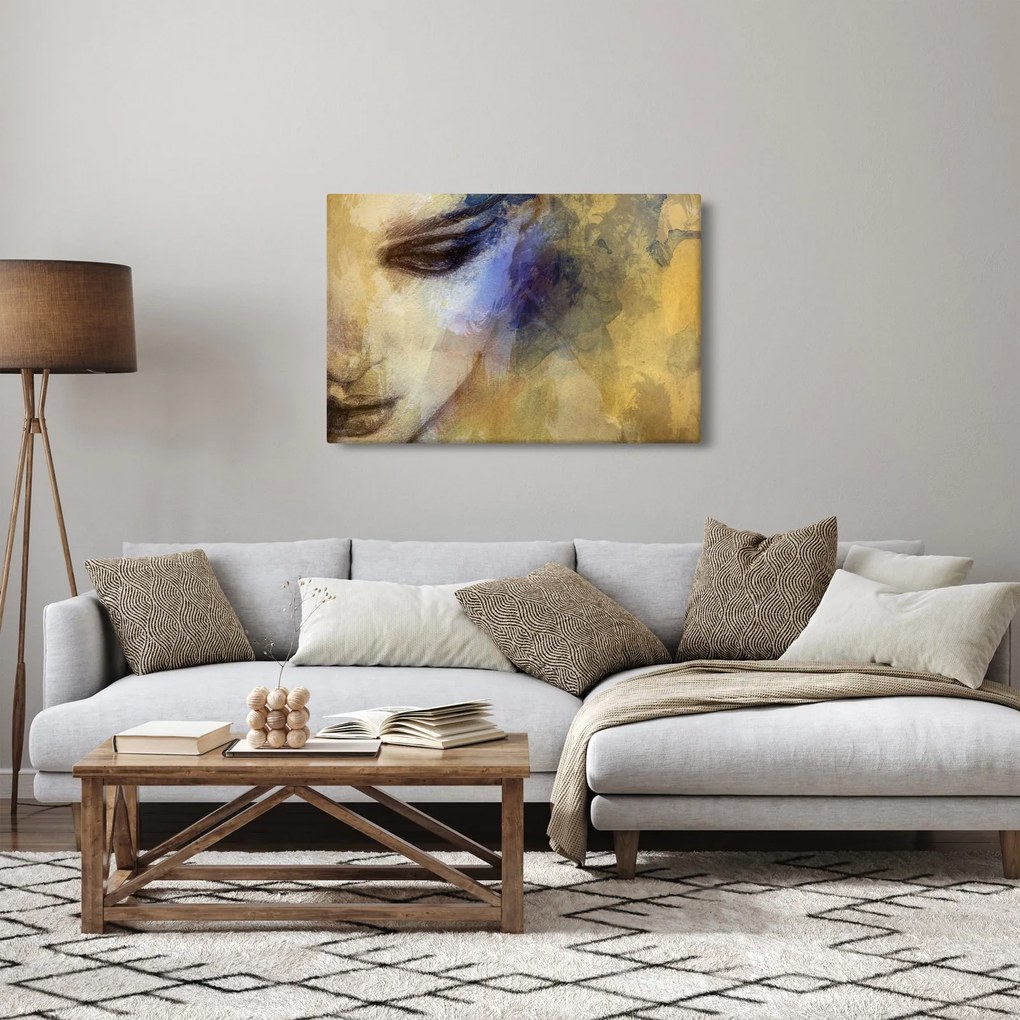 Obraz - Portrét ženy, kresba (90x60 cm)
