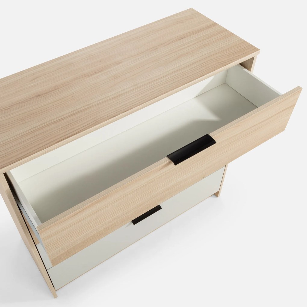Komoda Ryga 06 98 cm dub Riva/šedá