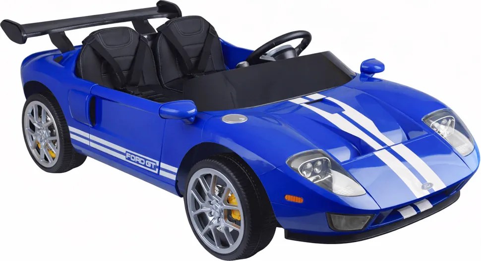 JOKOMISIADA Detské auto na batériu Ford GT so 4 motormi dvojmiestne s diaľkovým ovládaním modré PA0337