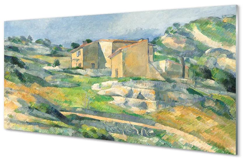Obraz plexi Art maľoval dom na kopci 100x50 cm