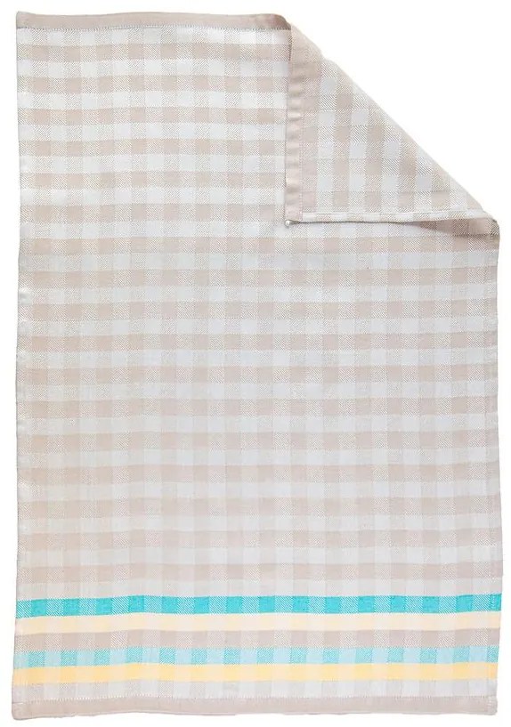 Kuchynská utierka CHECK SMALL 50x70 cm béžová