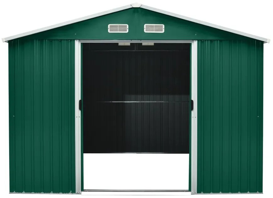 Záhradný domček BestBerg ZDB-9Z / 9 m² / 279 x 324 x 211 cm / zelený