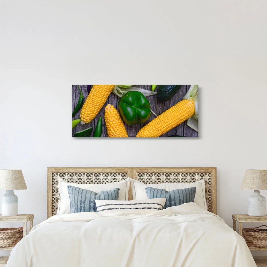 Obraz zeleniny (120x50 cm)