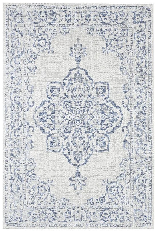 NORTHRUGS - Hanse Home koberce Kusový koberec Beach 103853 Cream / Blue – na von aj na doma - 160x230 cm