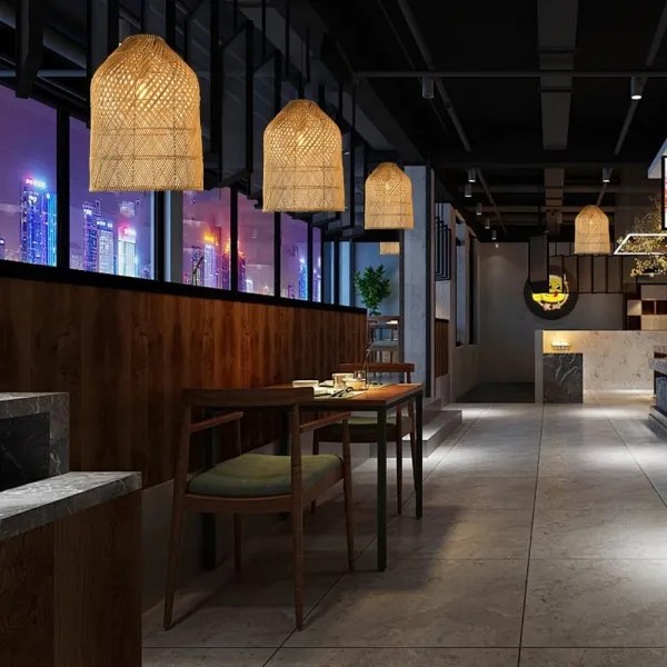 Immax 08259L - Luster na lanku PELO 1xE27/40W/230V pr. 35 cm ratan