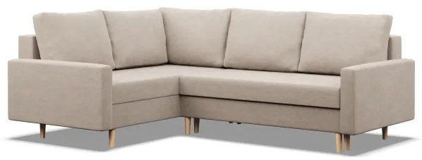 Rohová rozkladacia sedačka BLANK Elegant ľavá, béžová