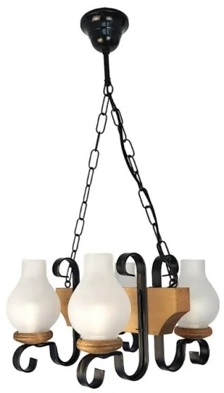 Brilagi - Luster na reťazi QUEEN 4xE14/40W/230V buk