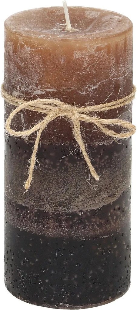 Sviečka Silvia 14cm dark brown