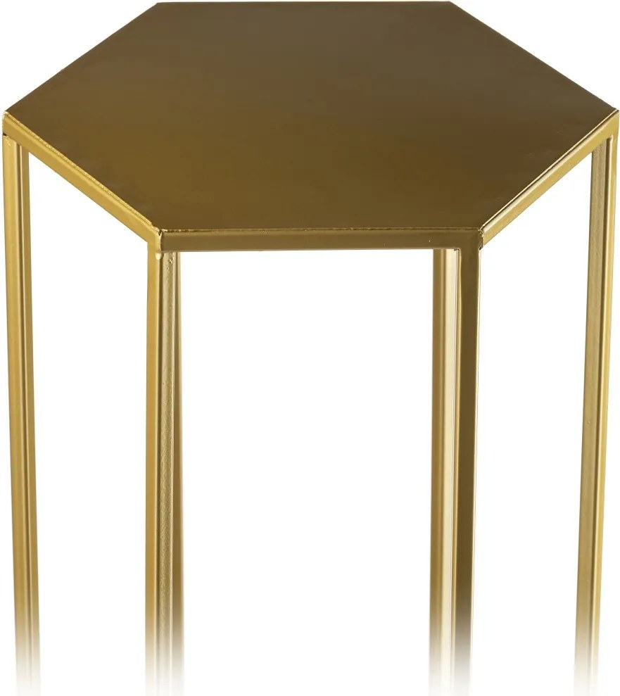 STOJAN NA KVETINÁČ HEXA 40X24X28 CM ZLATÁ