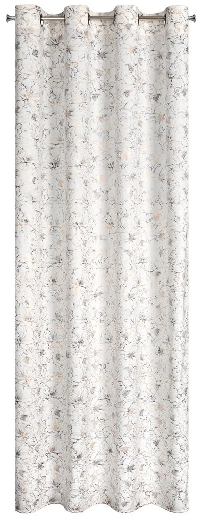 ZATEMŇOVACÍ ZÁVES NA KRÚŽKOCH CARMELA 140X250 CM KVETY
