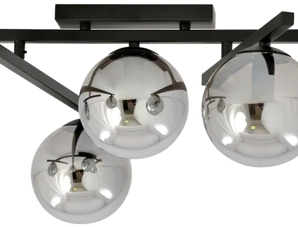 Stropné svietidlo SMART 4xE14/10W/230V čierna/šedá