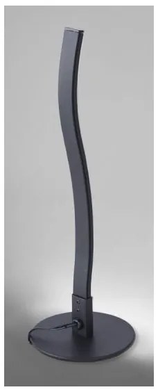 Leuchten Direkt 15128-18 - LED Stolná lampa WAWE LED/3W/230V čierna