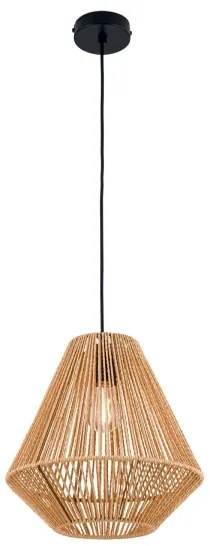 Orion HL 6-1812/1 - Luster na lanku JUNGLE 1xE27/40W/230V pr. 31 cm konope