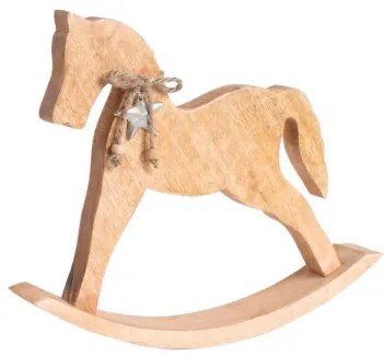 Vianočná dekorácia MANGOS hojdací koník 711510