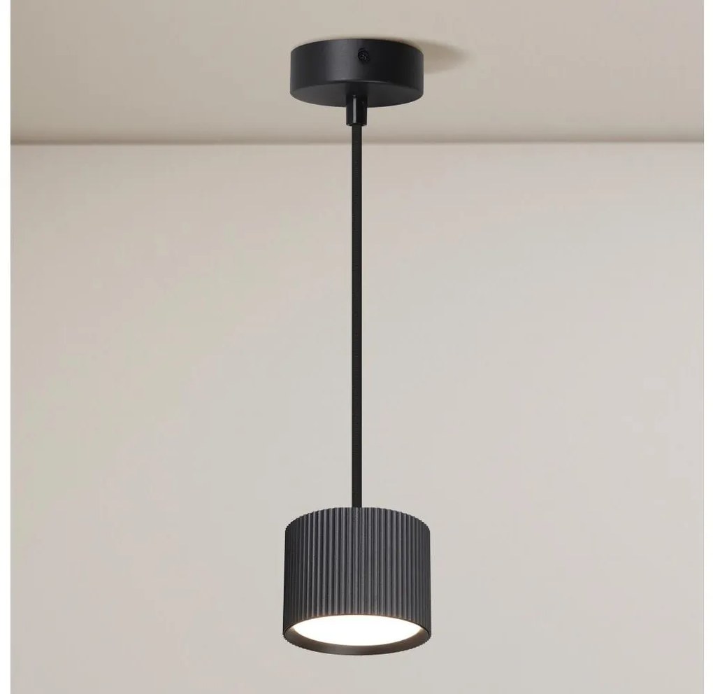 Brilagi - LED Závesný luster STRIPY na lane 1xGX53/15W/230V čierny