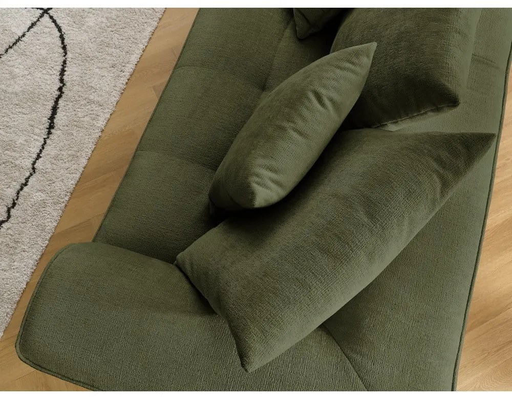 Zelená ženilková pohovka 237 cm Whesley – Bobochic Paris