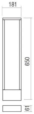 Redo 90509 - LED Vonkajšia lampa WALD LED/10W/230V IP65 antracit