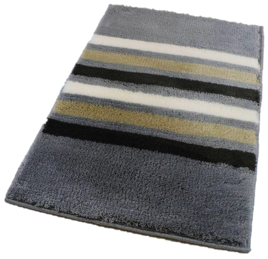 ROUTNER Kúpeľňová predložka RAGUSA Sivá 10205 - Sivá / 70 x 120 cm 10205