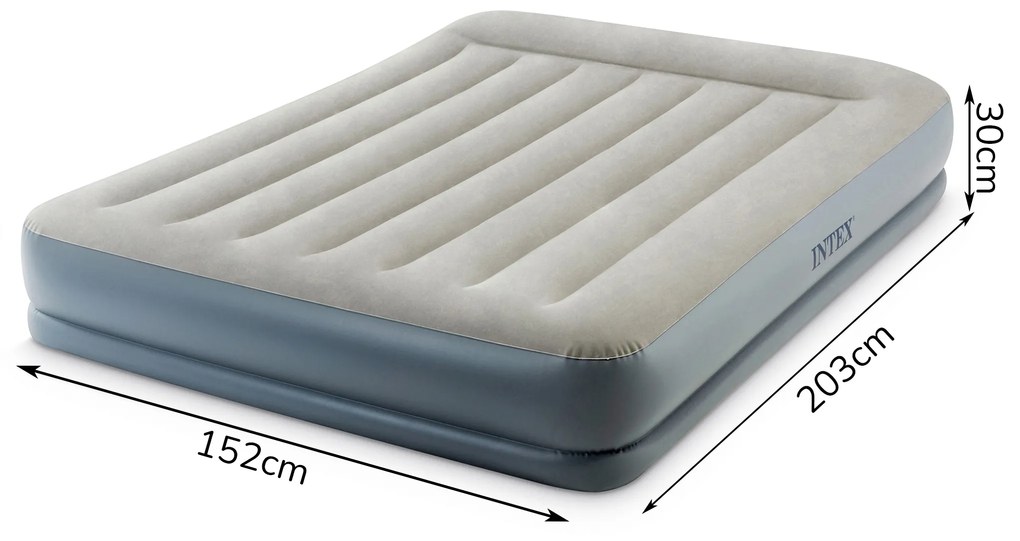 Intex Dvojitý nafukovací matrac Intex 64118ND 203x152 cm s pumpou