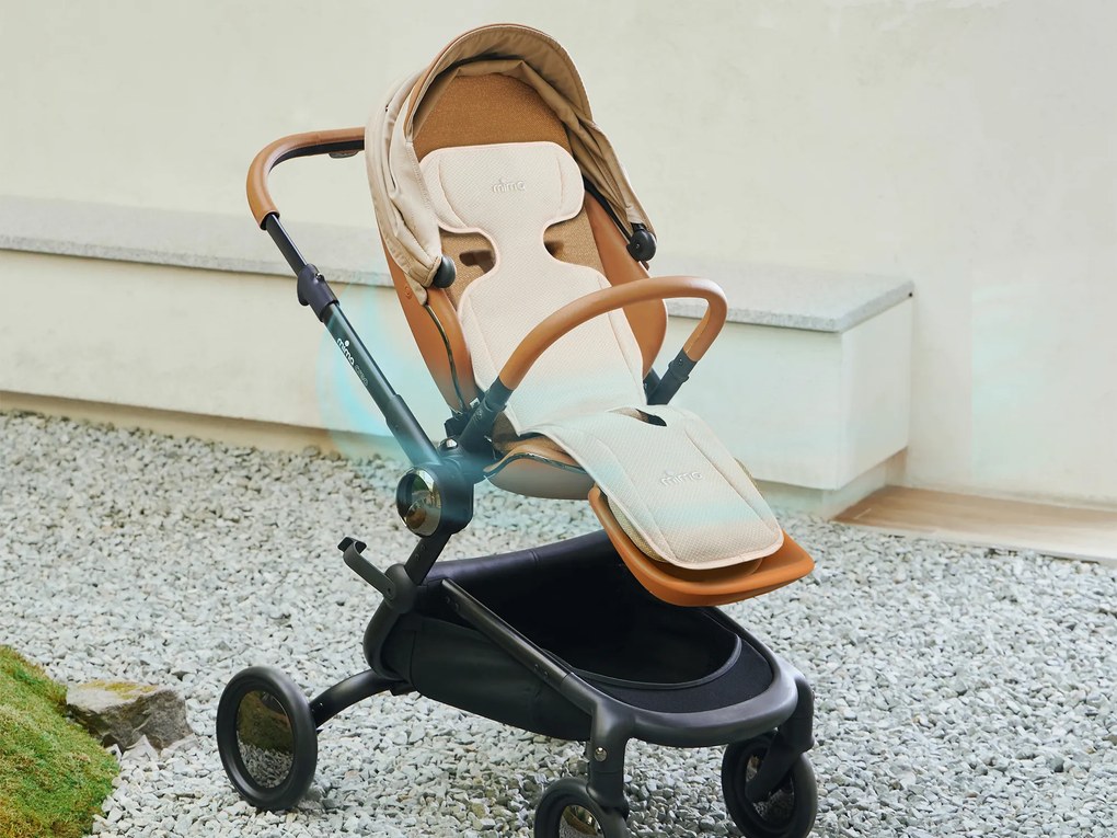 Podložka do kočíka s vetraním Flo Beige