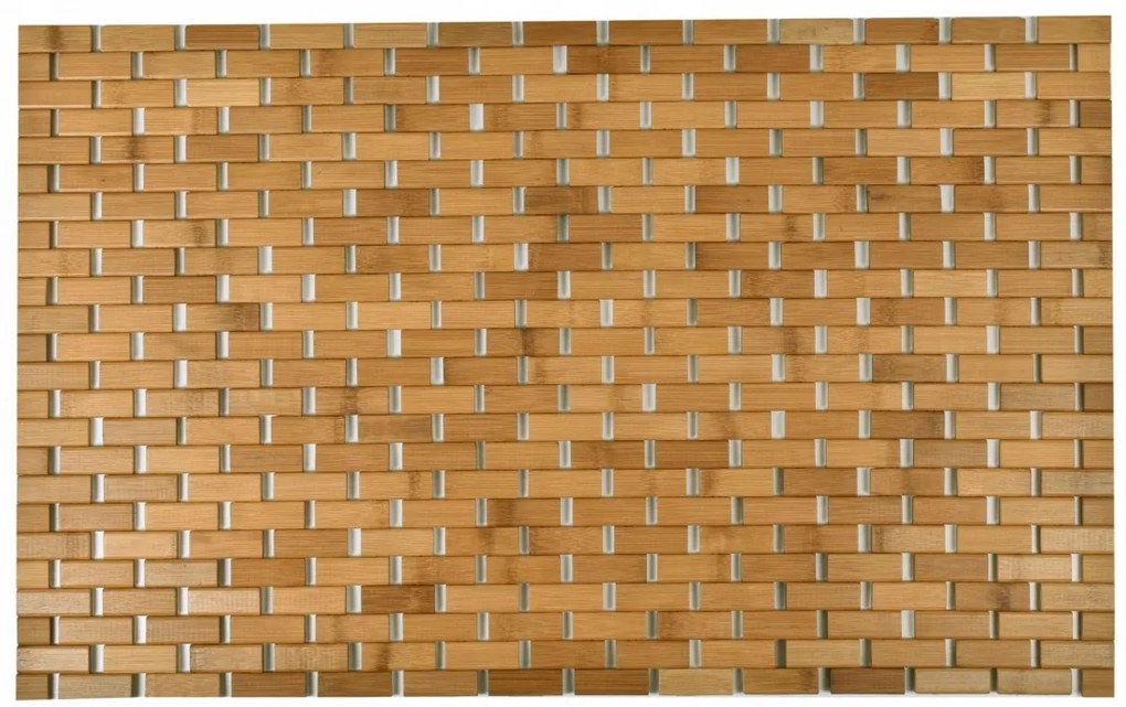Bambusová kúpeľňová podložka 50x80 cm svetlohnedá
