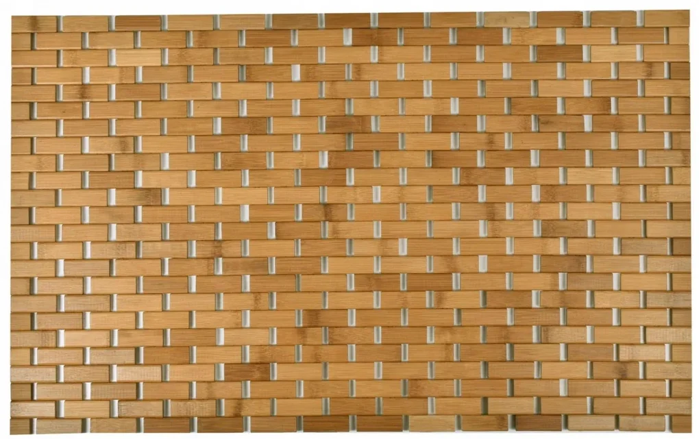 Bambusová kúpeľňová podložka 50x80 cm svetlohnedá