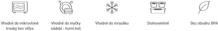 Krabička na svačinu/oběd, 6 přihrádek SISTEMA 1,65l - mix barev Farba škatuliek SISTEMA: Zelená