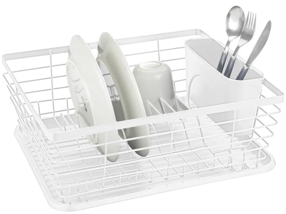 Biely kovový odkvapkávač 36x30 cm Drip – Wenko