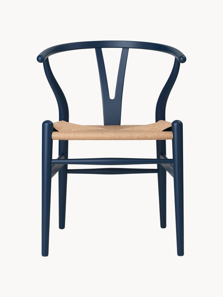 Drevená stolička's ručne tkaným sedadlom CH24 Wishbone Chair
