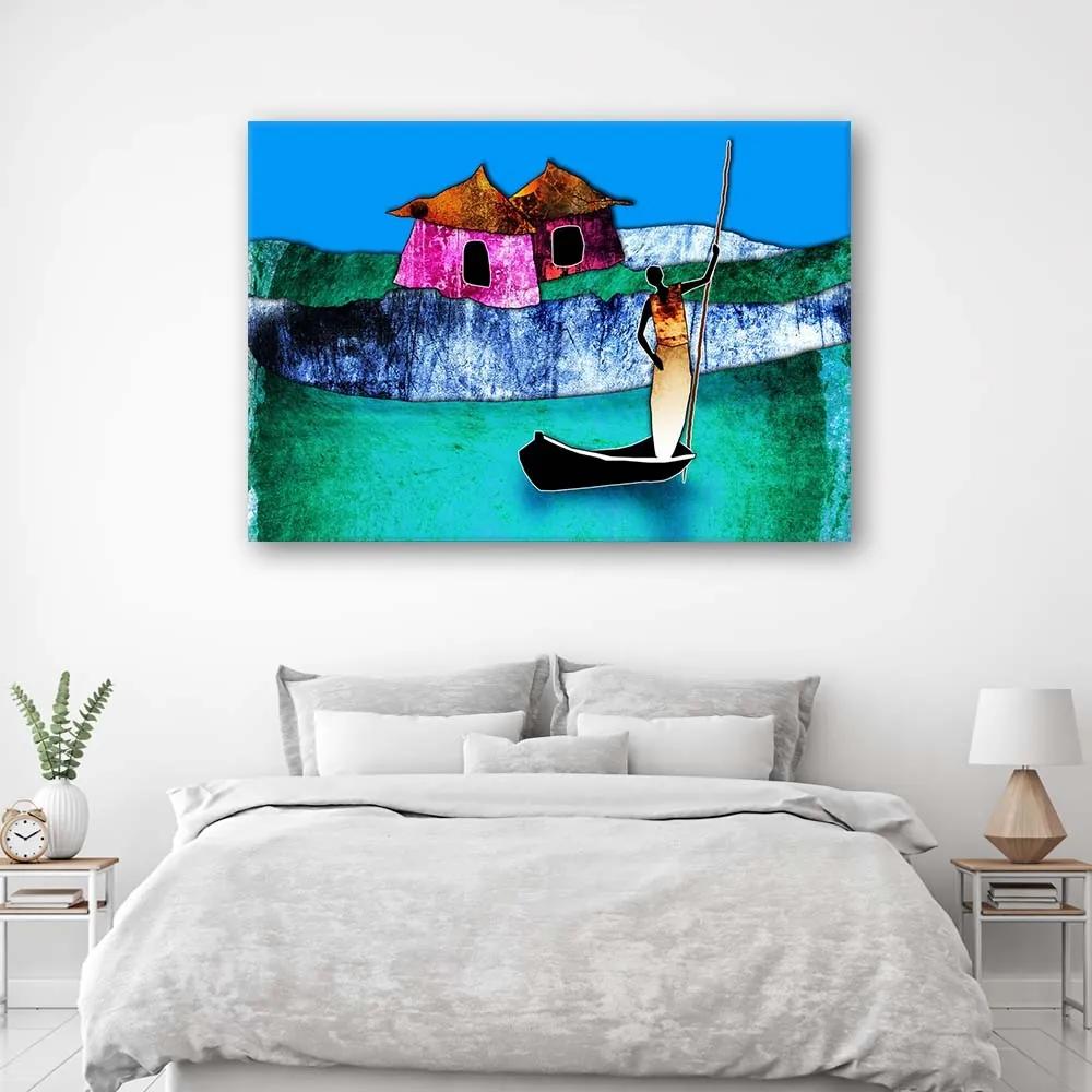 Gario Obraz na plátne Žena v člne Rozmery: 60 x 40 cm