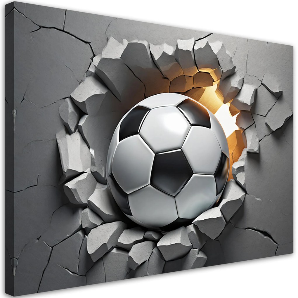 Gario Obraz na plátne Futbal 3D Rozmery: 100 x 70 cm